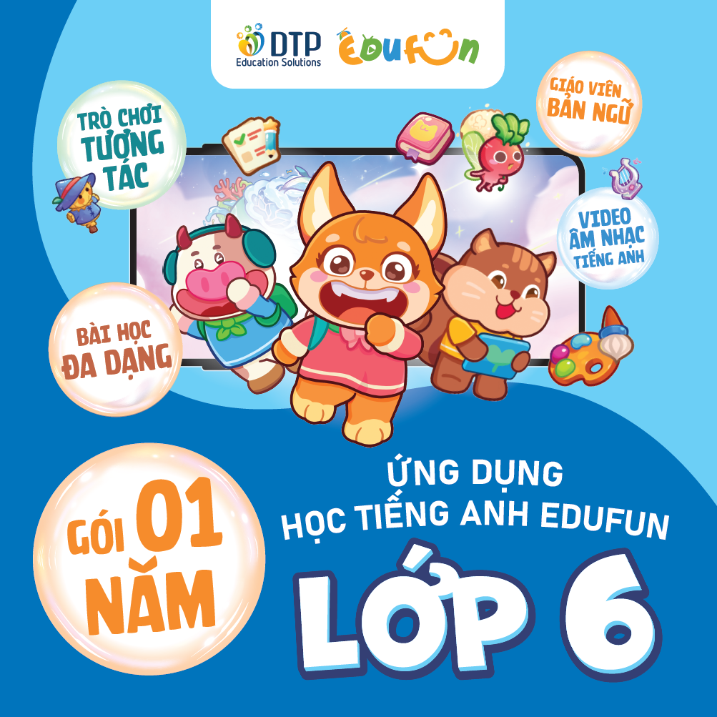 Ứng dụng học Tiếng Anh Edufun - Cấp Trung học cơ sở