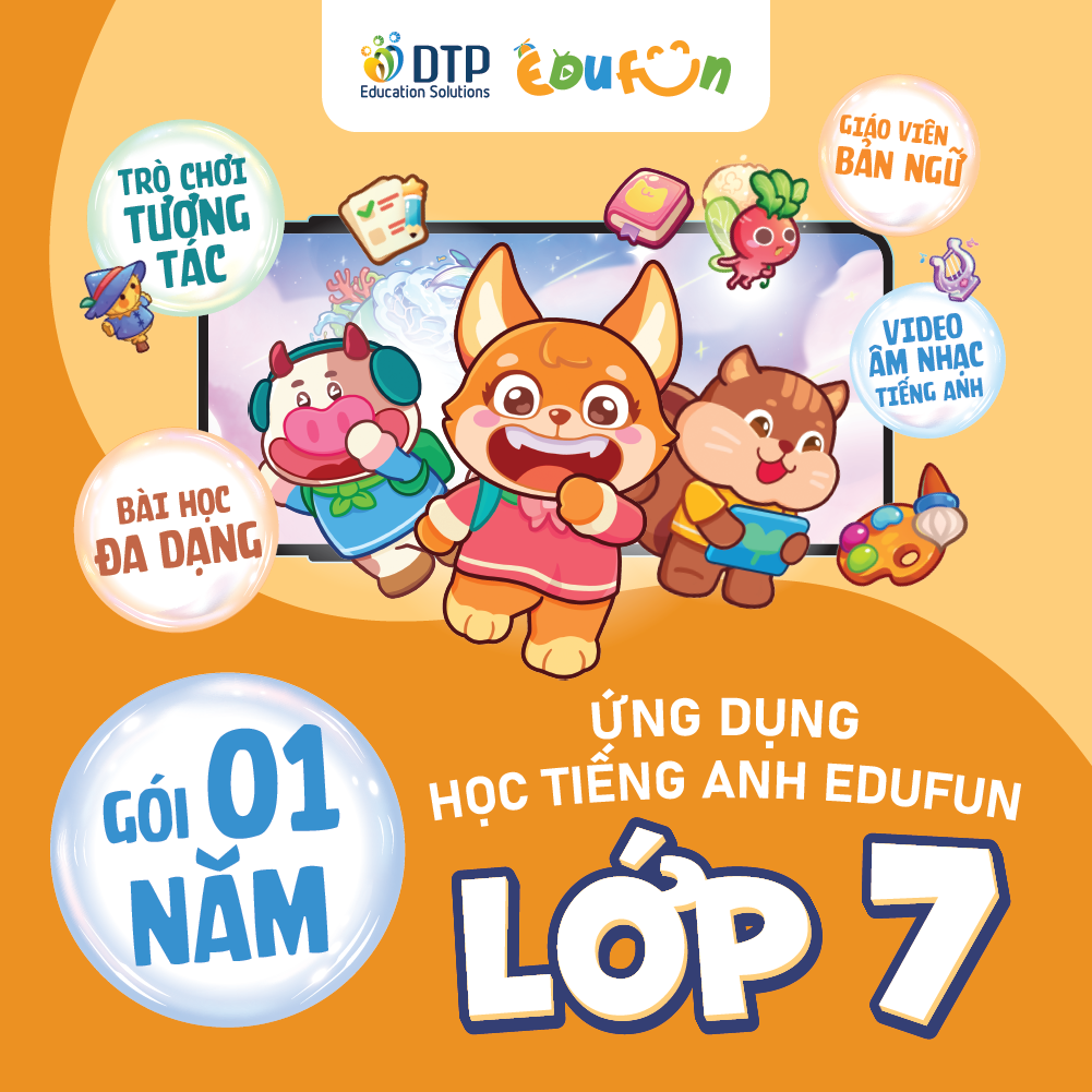 Ứng dụng học Tiếng Anh Edufun - Cấp Trung học cơ sở