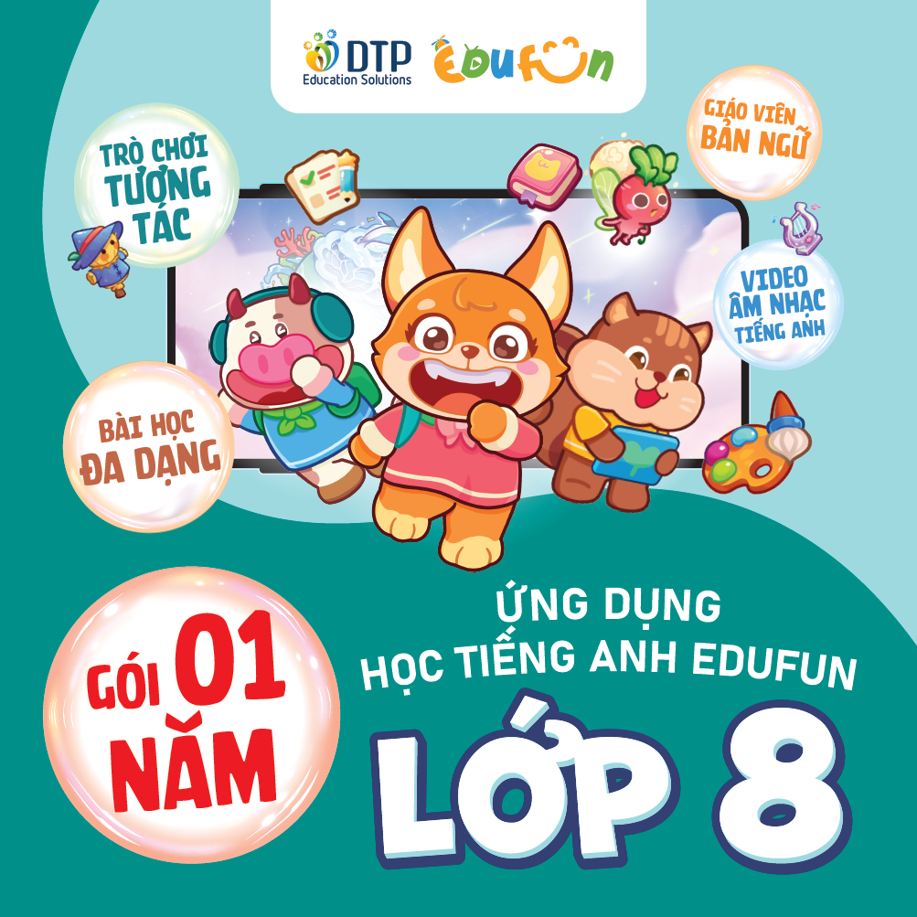 Ứng dụng học Tiếng Anh Edufun - Cấp Trung học cơ sở