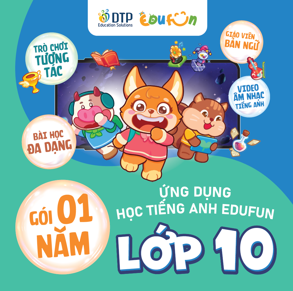Ứng dụng học Tiếng Anh Edufun - Cấp THPT