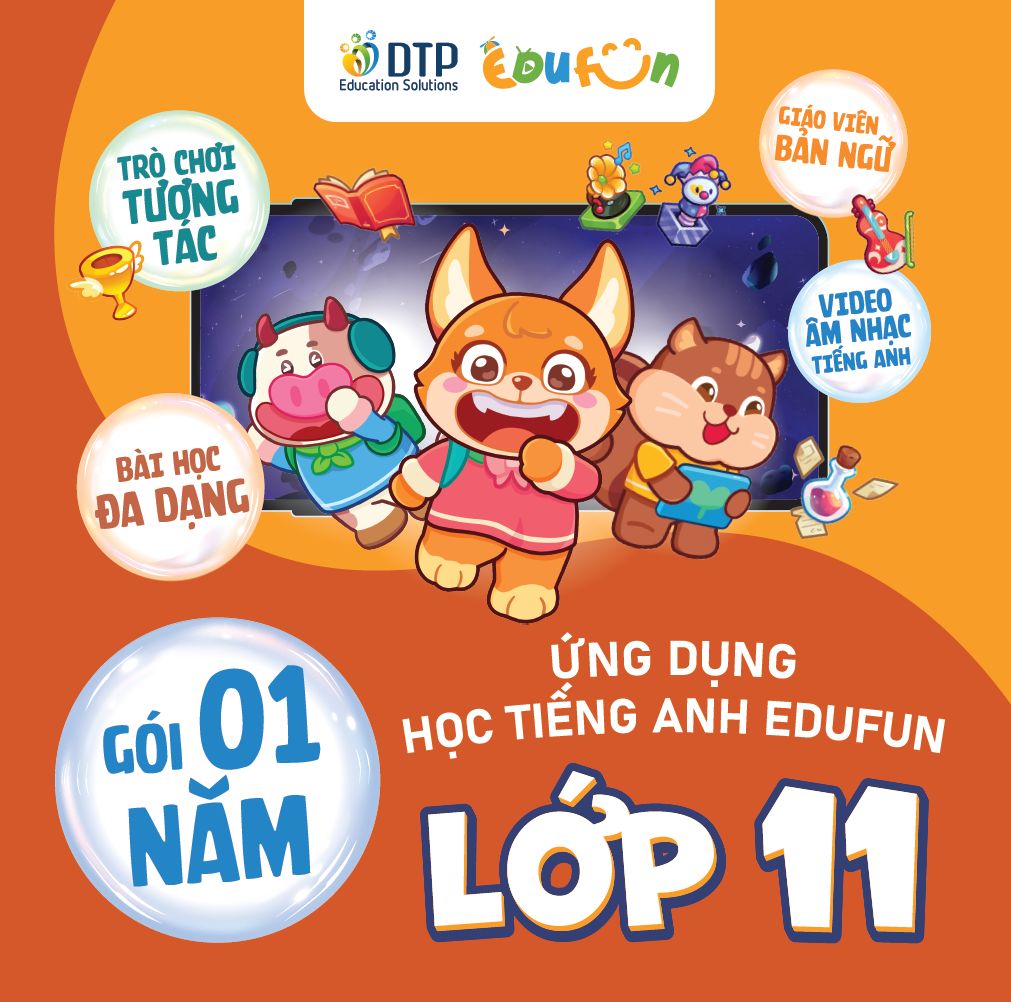 Ứng dụng học Tiếng Anh Edufun - Cấp THPT