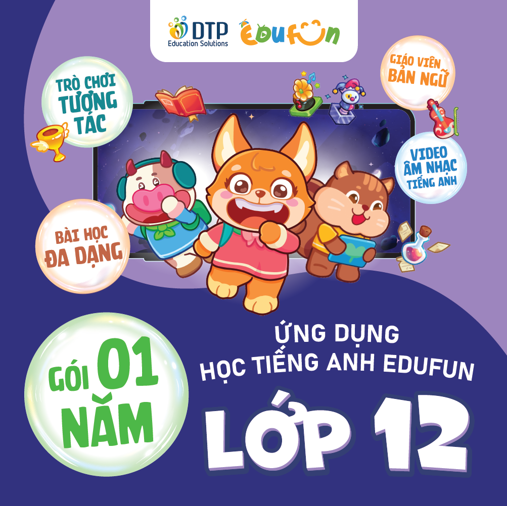 Ứng dụng học Tiếng Anh Edufun - Cấp THPT