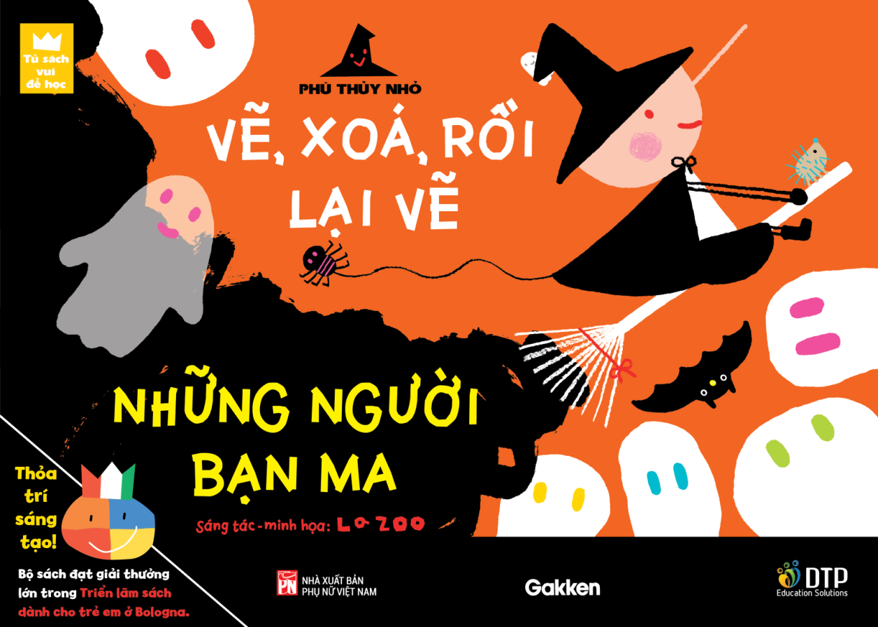 Vẽ, xóa, rồi lại vẽ - Phù thủy nhỏ - Những Người Bạn Ma - Tủ sách vui để học