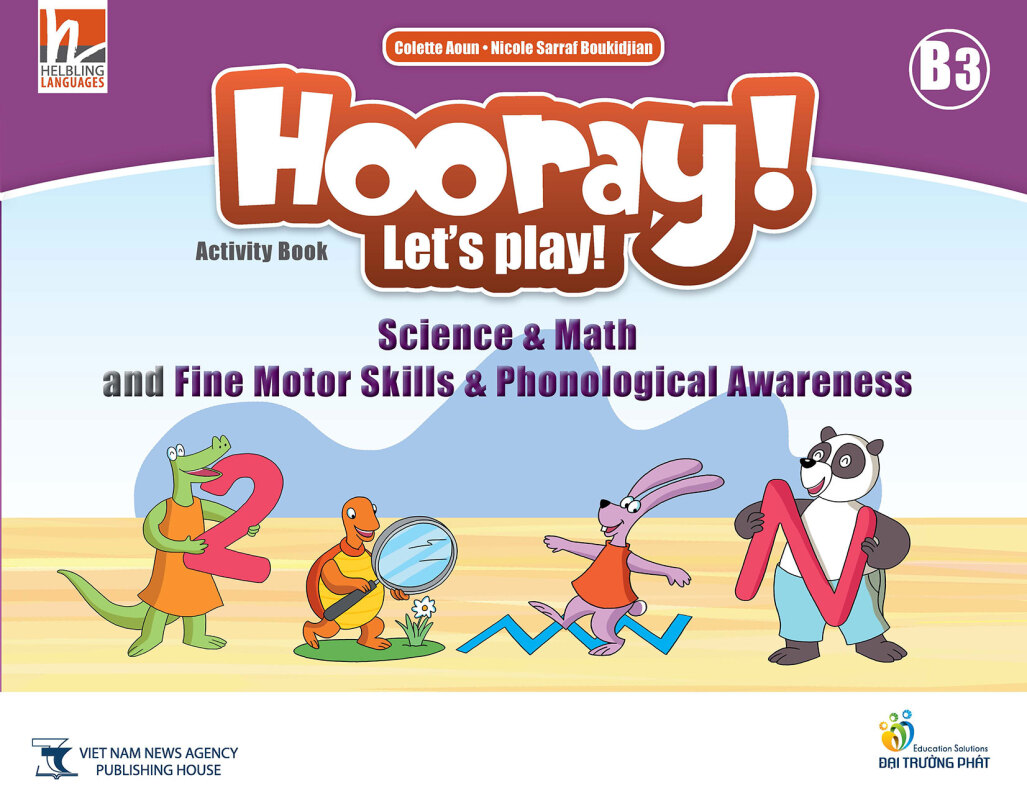 Hooray Let's Play B3 Science & Math and Fine Motor Skills-Phonological Awareness Activity Book