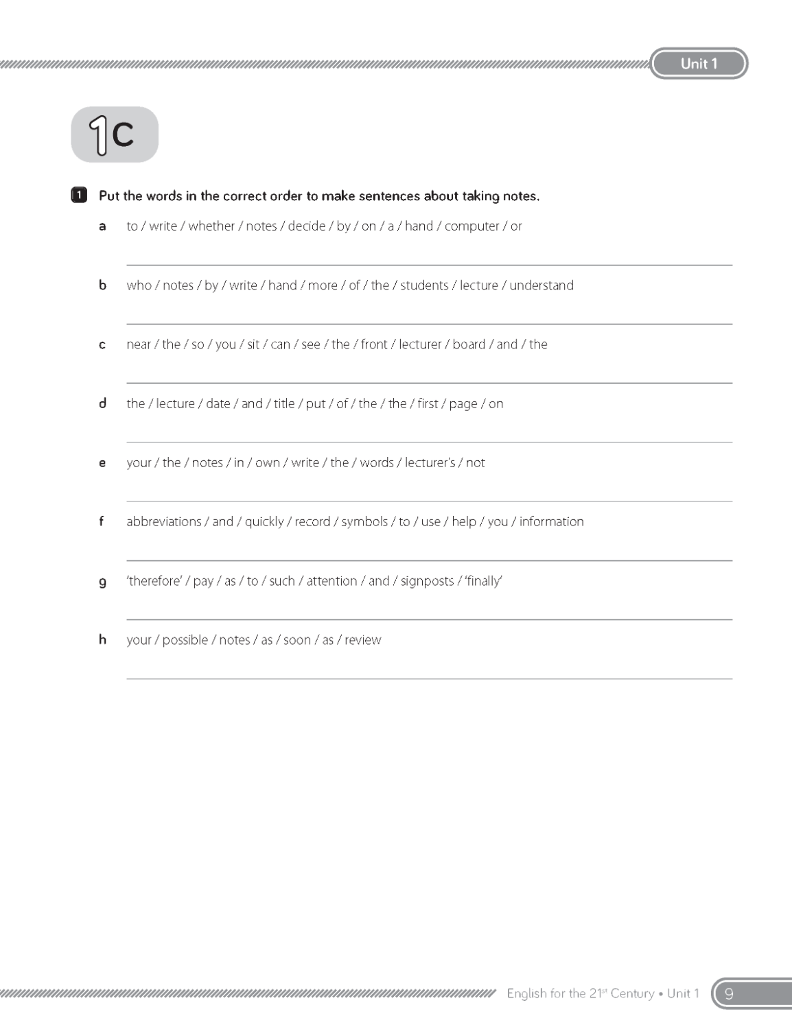 C21 - English for the 21st Century 2nd Edition