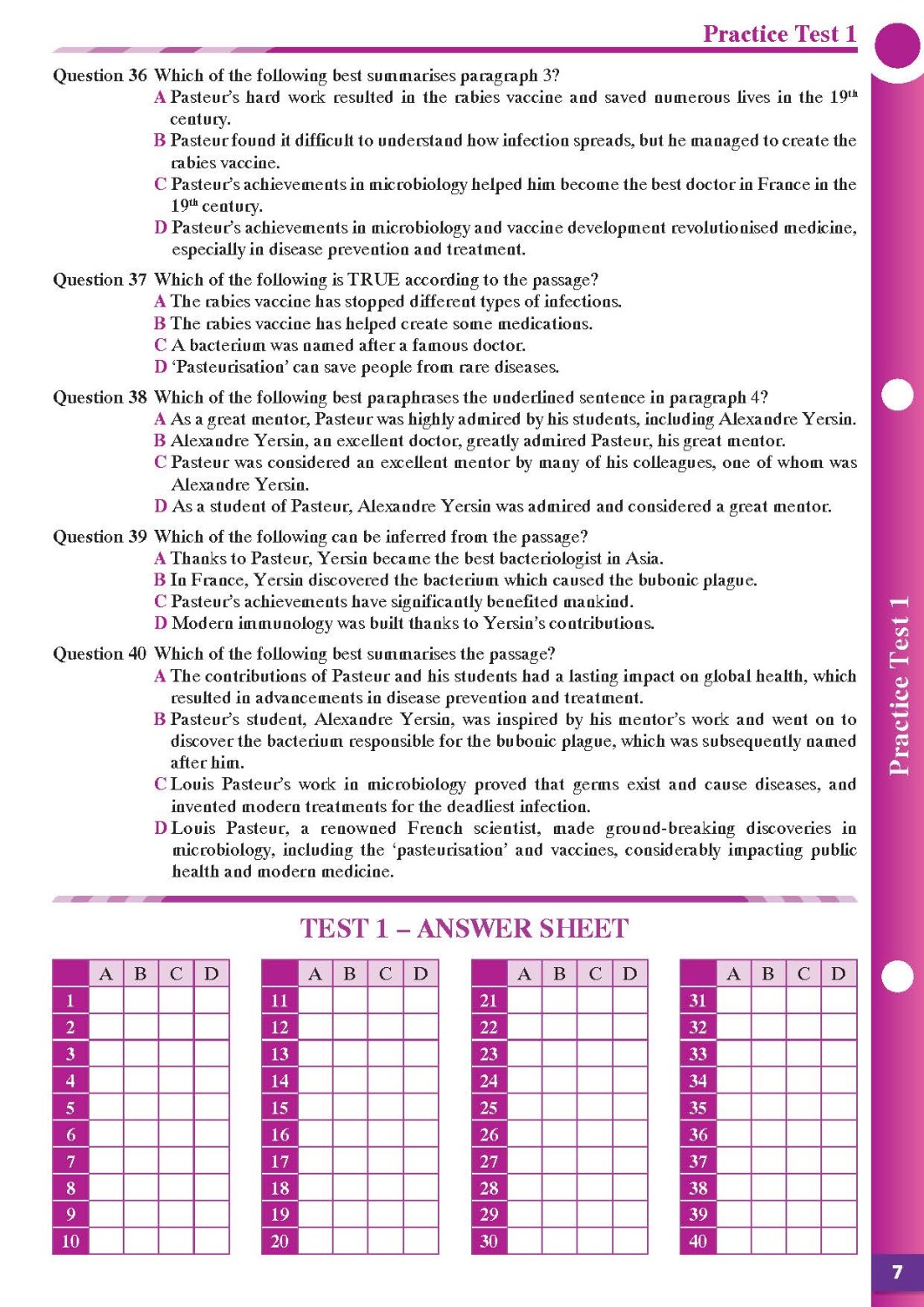 Practice Tests Grade 10-12