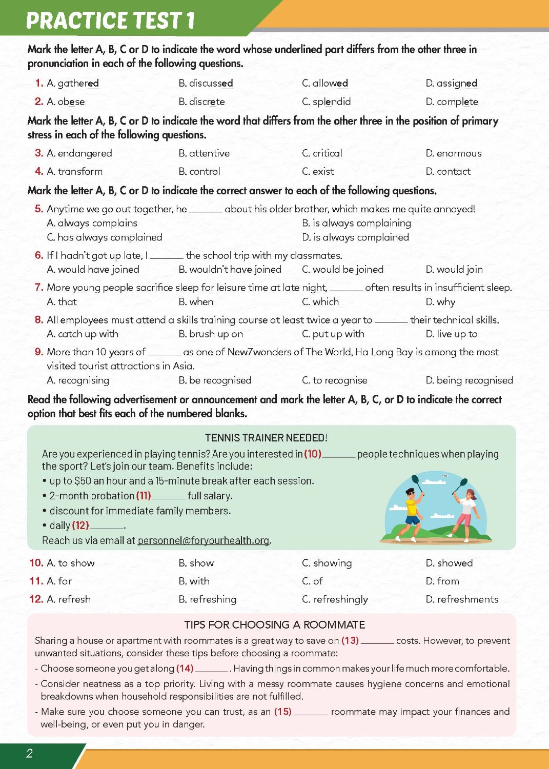 Bồi Dưỡng Tiếng Anh