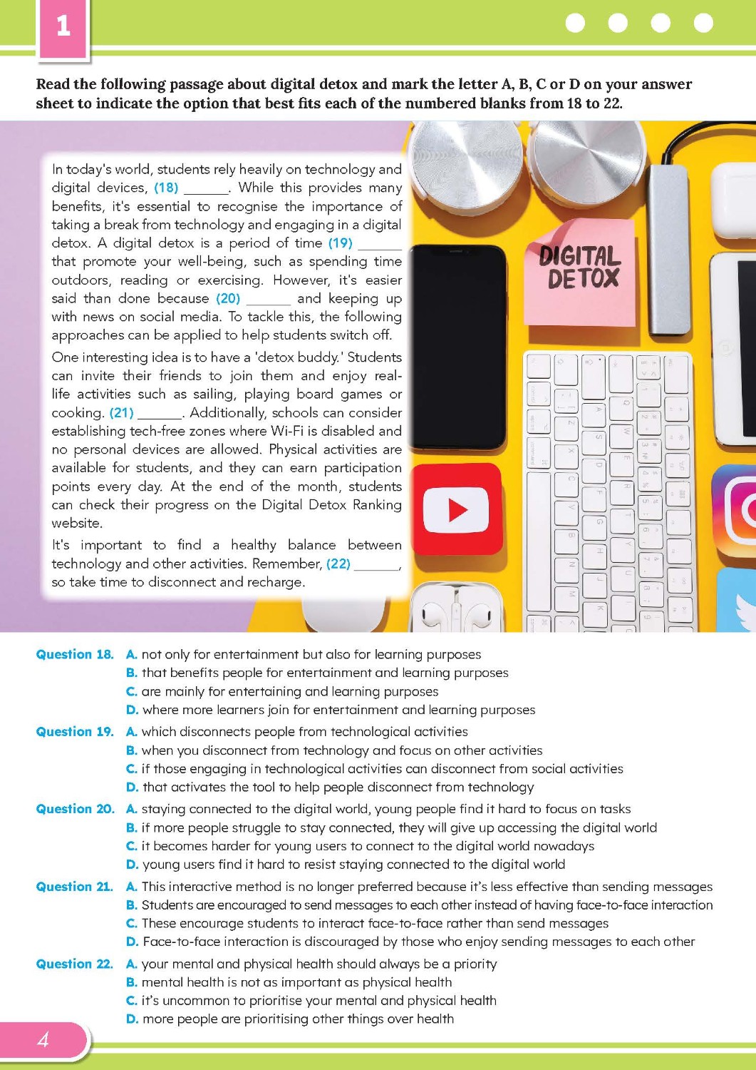 Bộ đề thi thử tốt nghiệp THPT môn Tiếng Anh