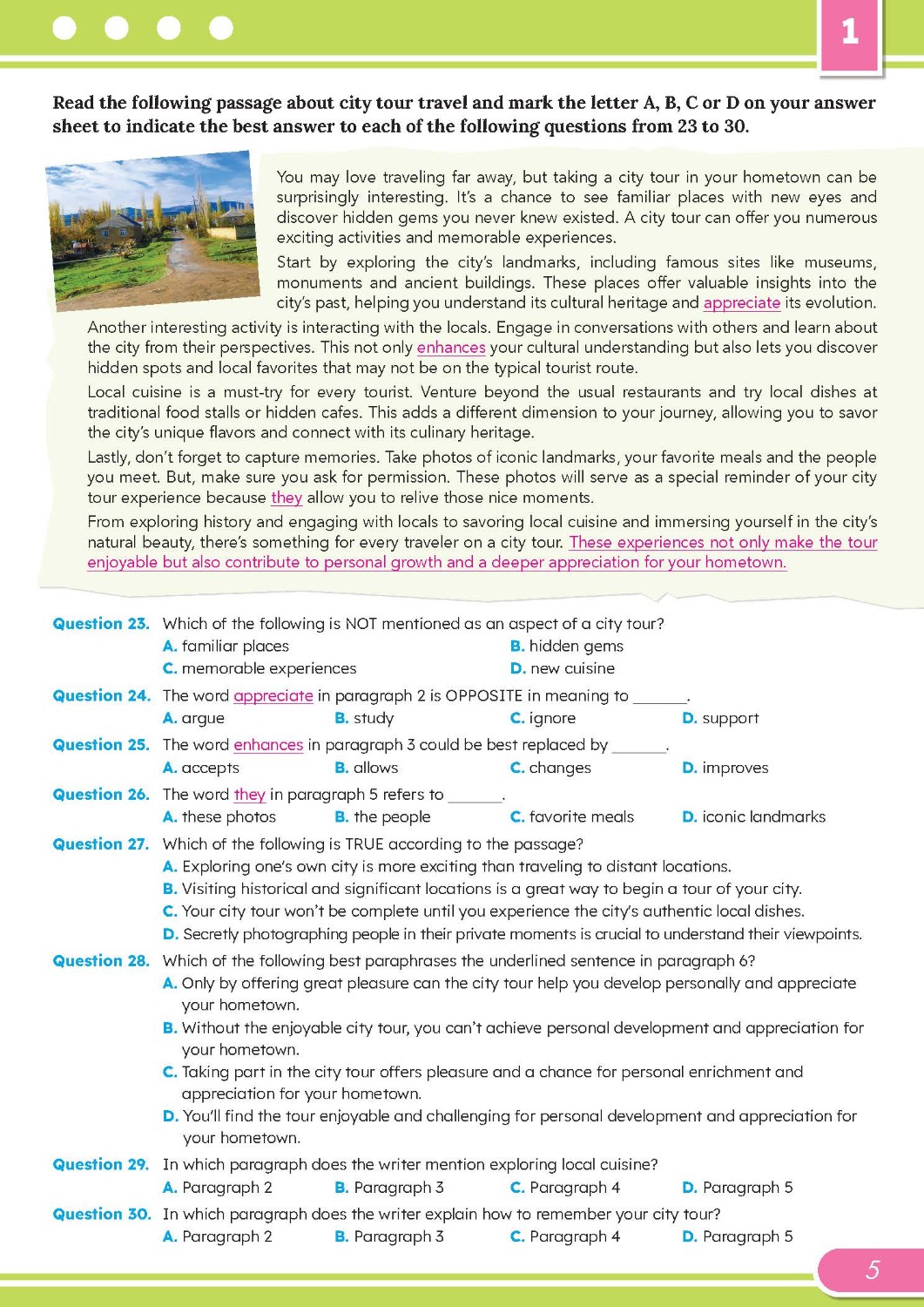 Bộ đề thi thử tốt nghiệp THPT môn Tiếng Anh