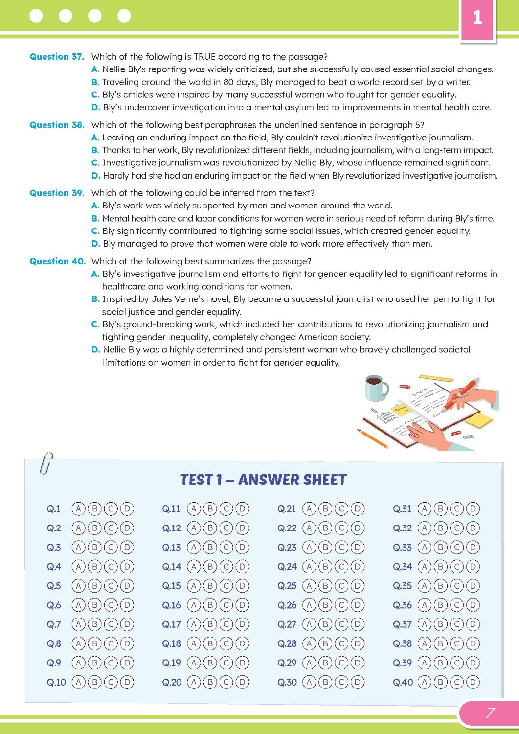 Bộ đề thi thử tốt nghiệp THPT môn Tiếng Anh