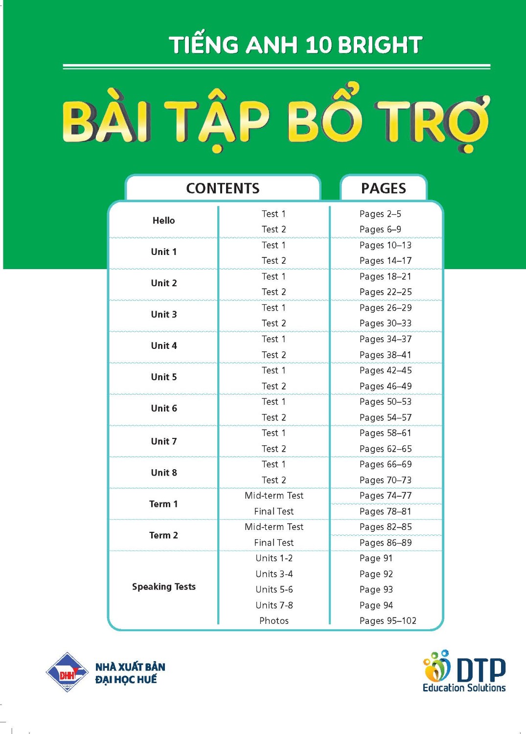 Bài tập bổ trợ Tiếng Anh Bright