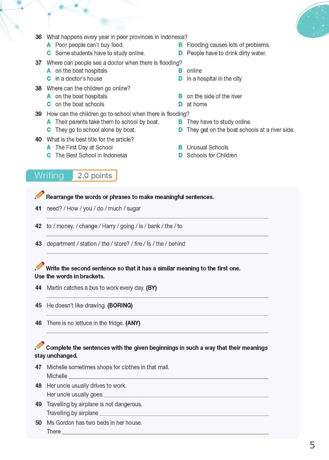 Bài tập bổ trợ Tiếng Anh Bright