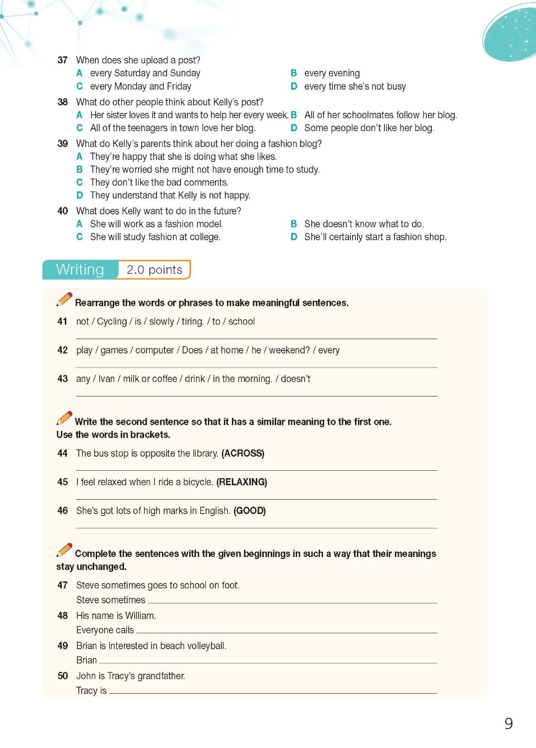 Bài tập bổ trợ Tiếng Anh Bright