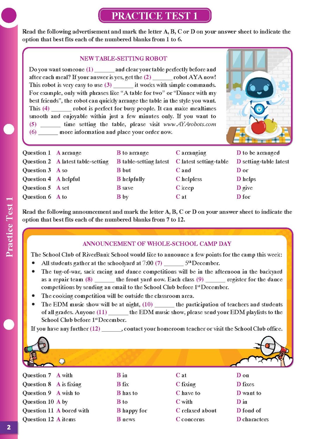 Practice Tests Grade 10-12