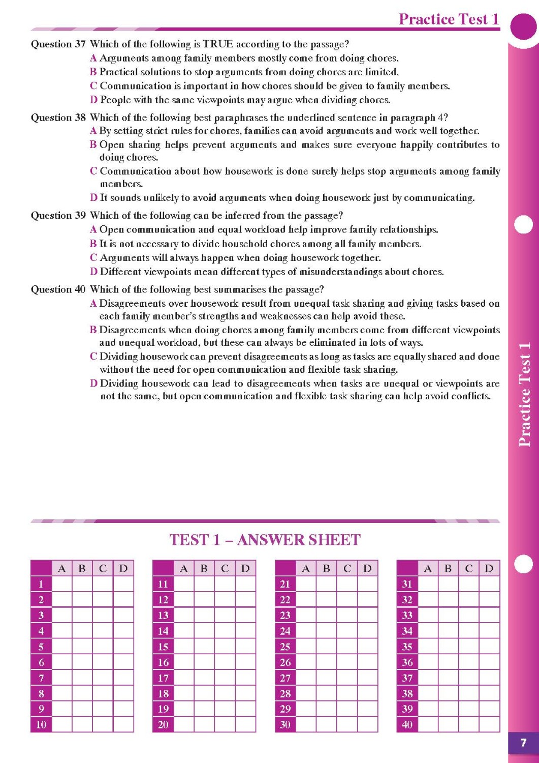 Practice Tests Grade 10-12