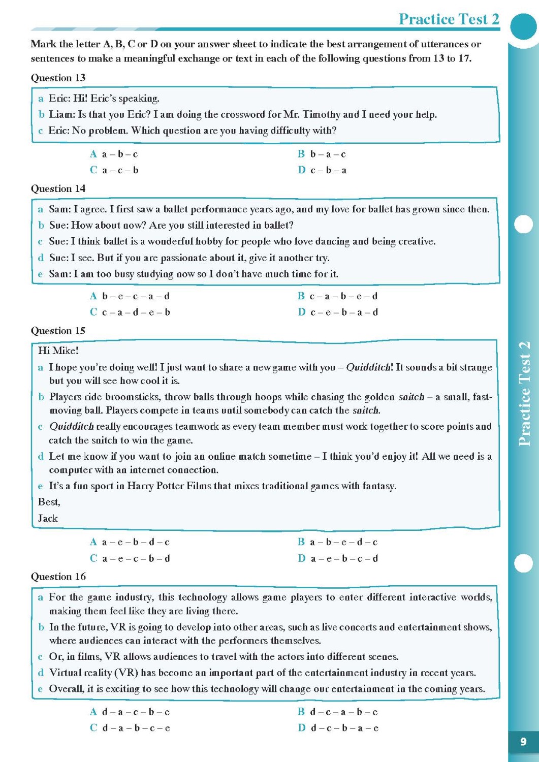 Practice Tests Grade 10-12