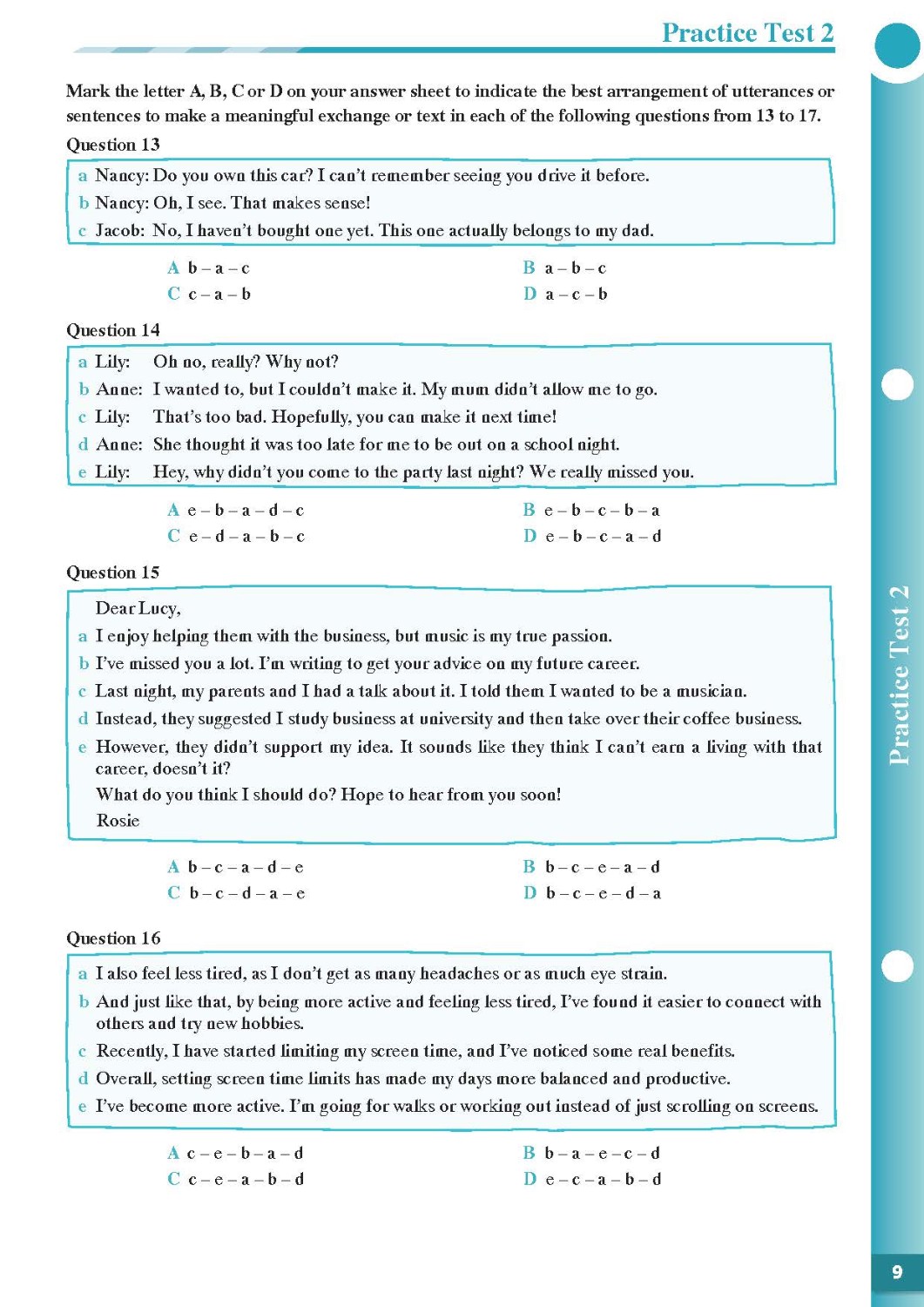 Practice Tests Grade 10-12