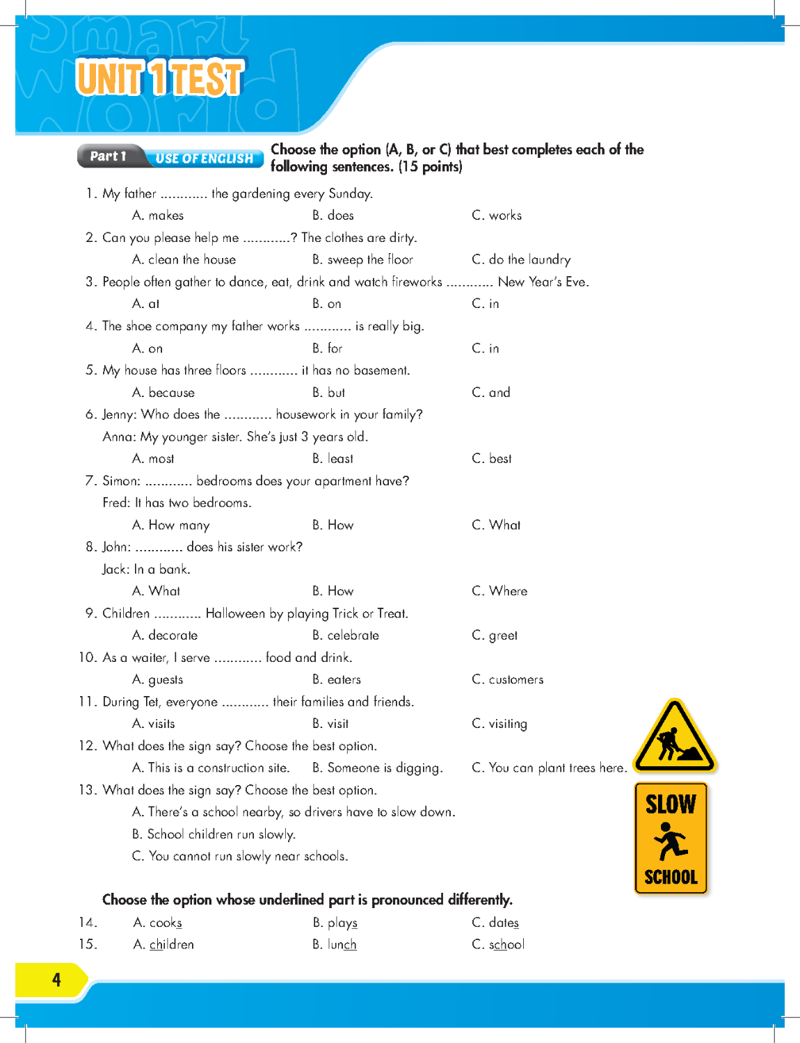 Practice Tests Grade 6-9