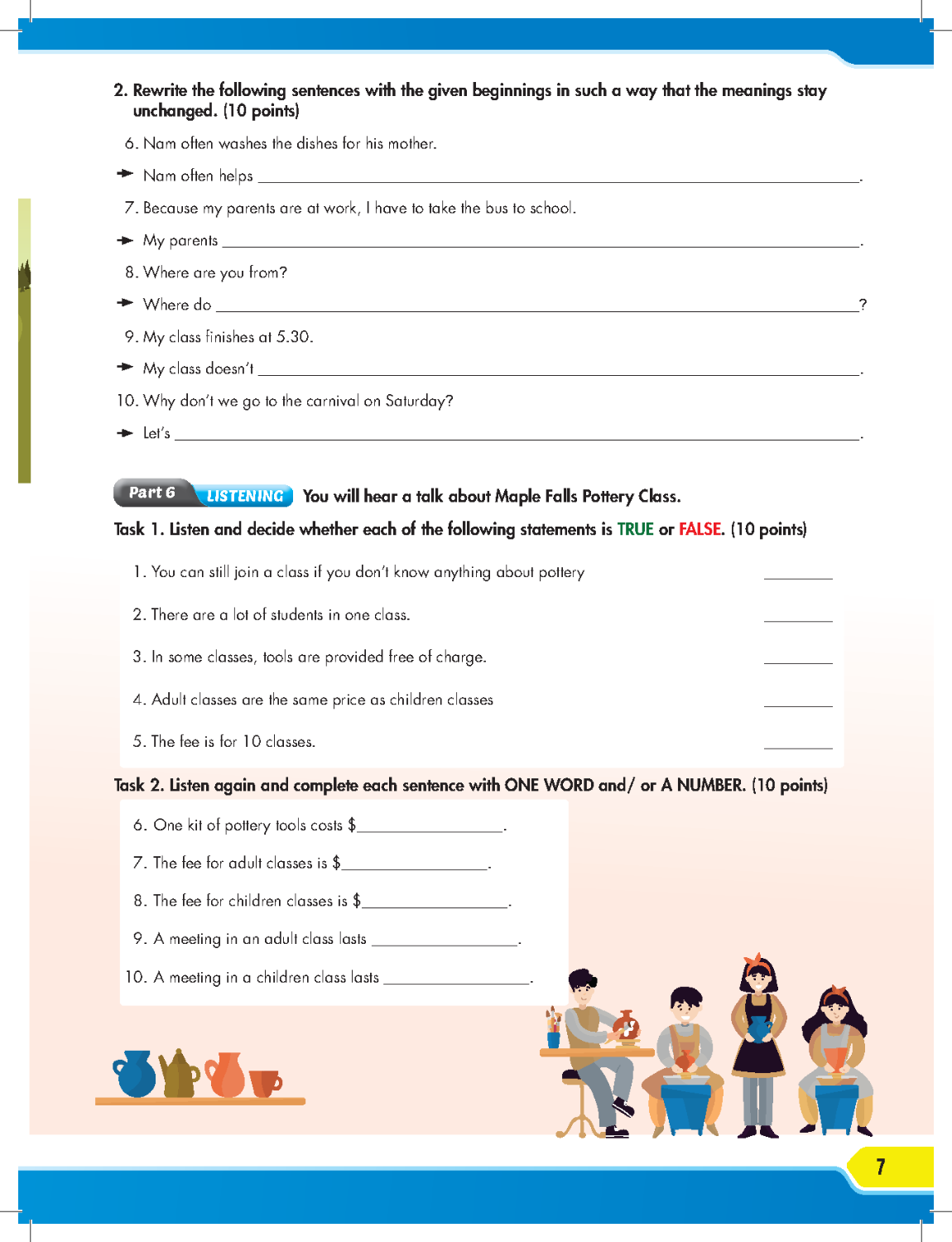 Practice Tests Grade 6-9