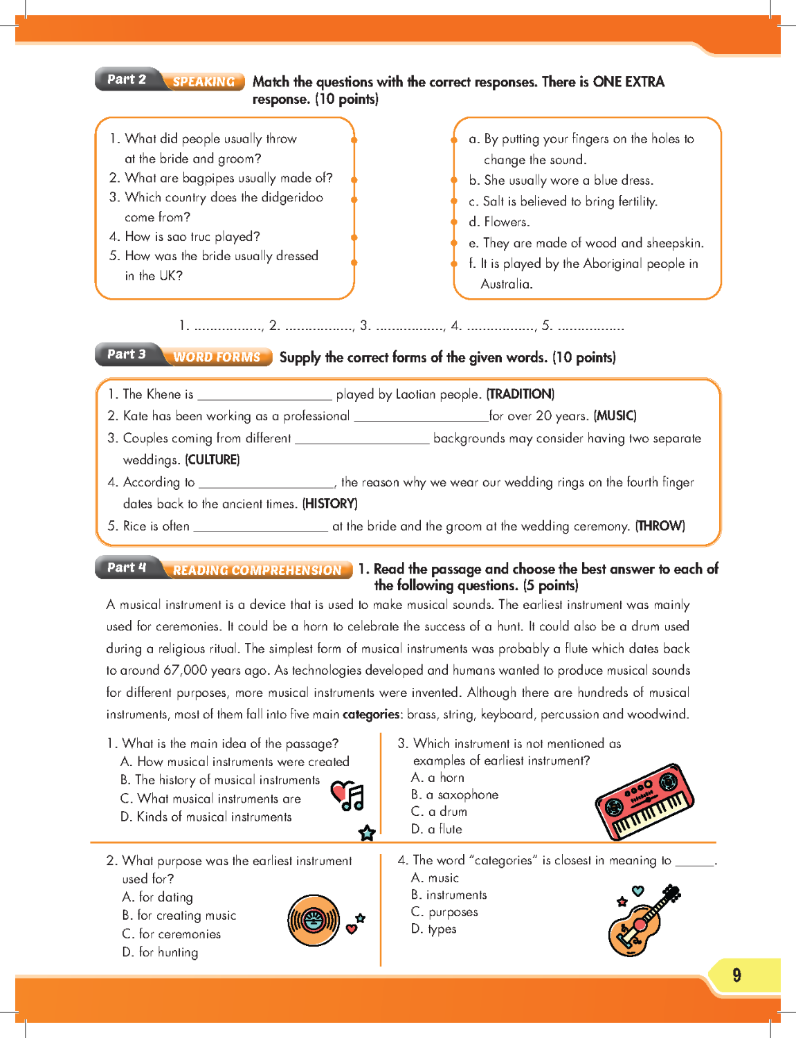 Practice Tests Grade 6-9